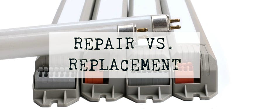 Ballast Repair Vs Replacement, Replacing A Ballast In A Fluorescent Light Fixture
