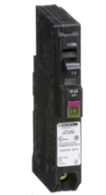 Single-pole 15 amp GFCI circuit breaker