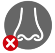 A nose icon for '"odourless"