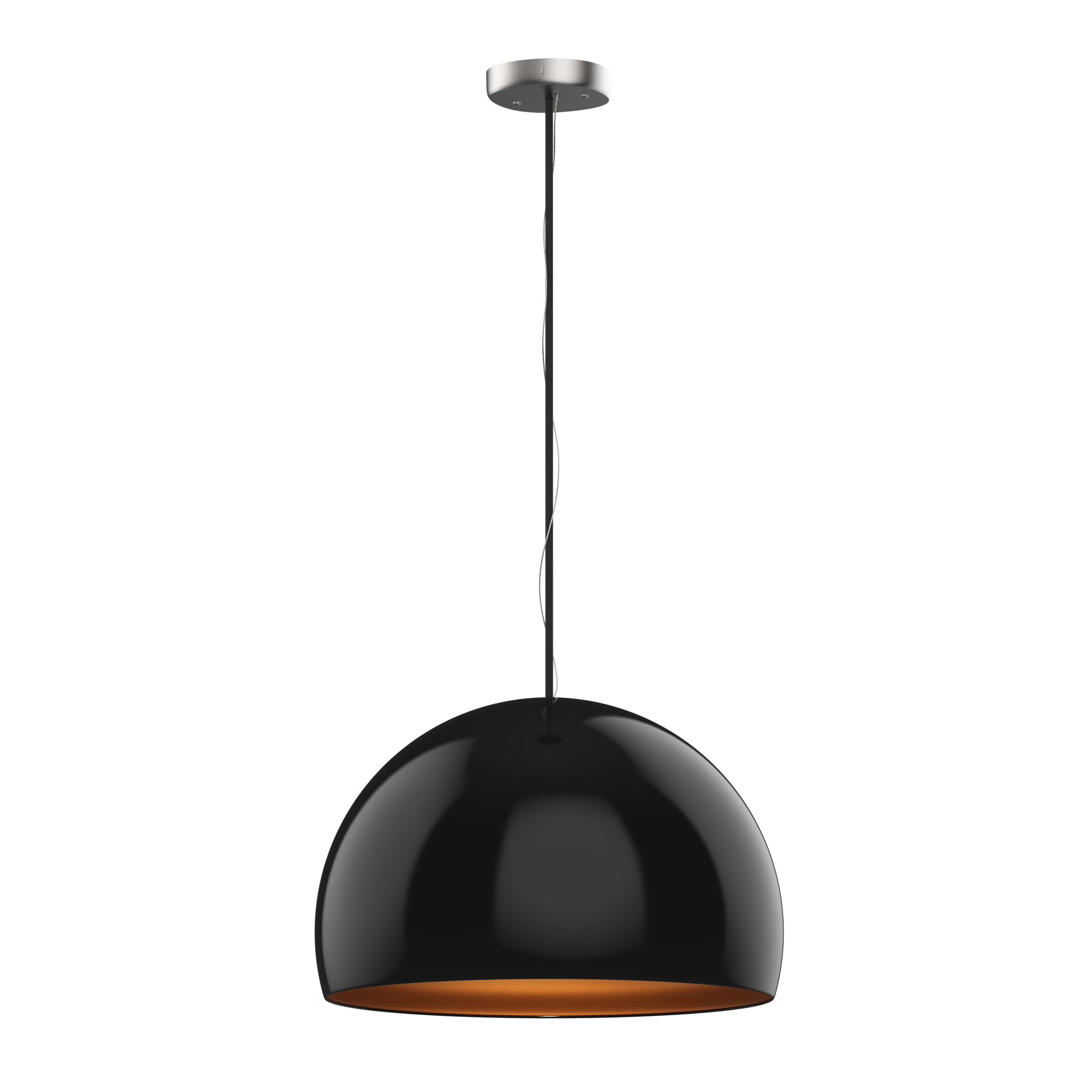 A black and gold lamp